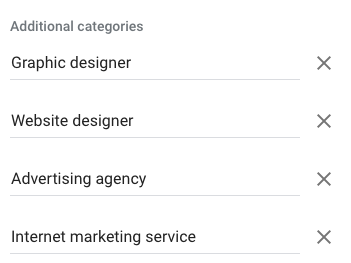 Choosing Google My Business Additional Categories