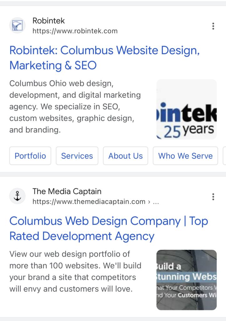 Google Thumbnail Image on Mobile Search