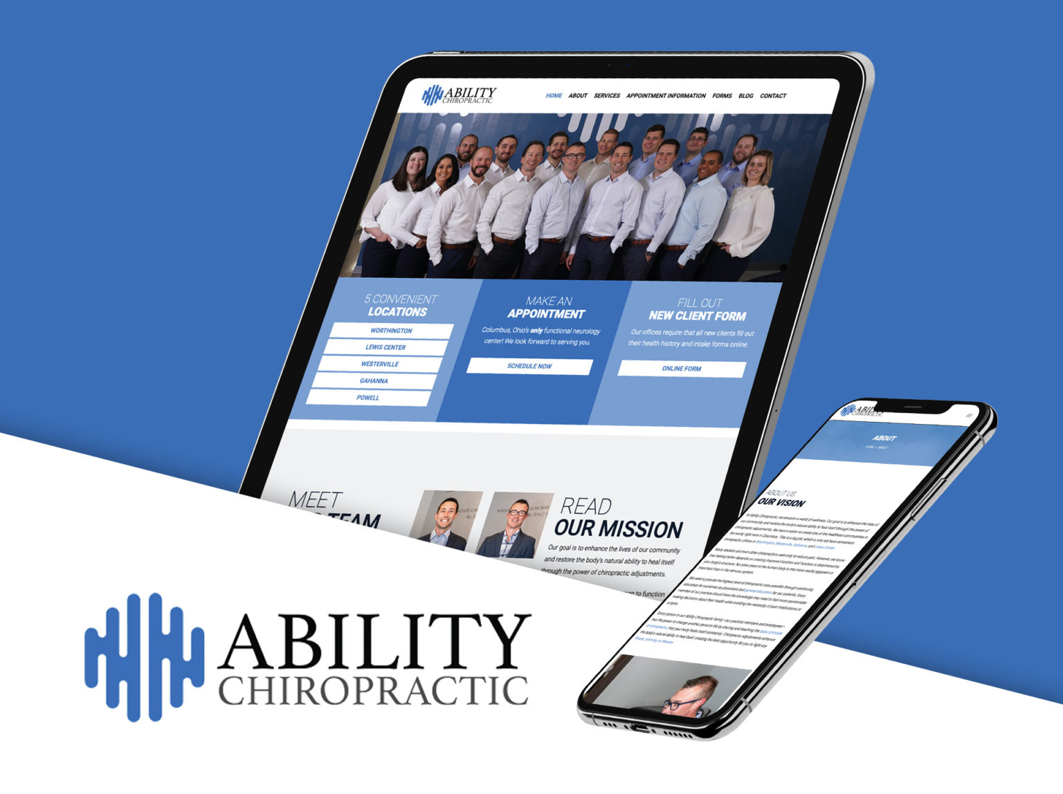 Ability Chiro website