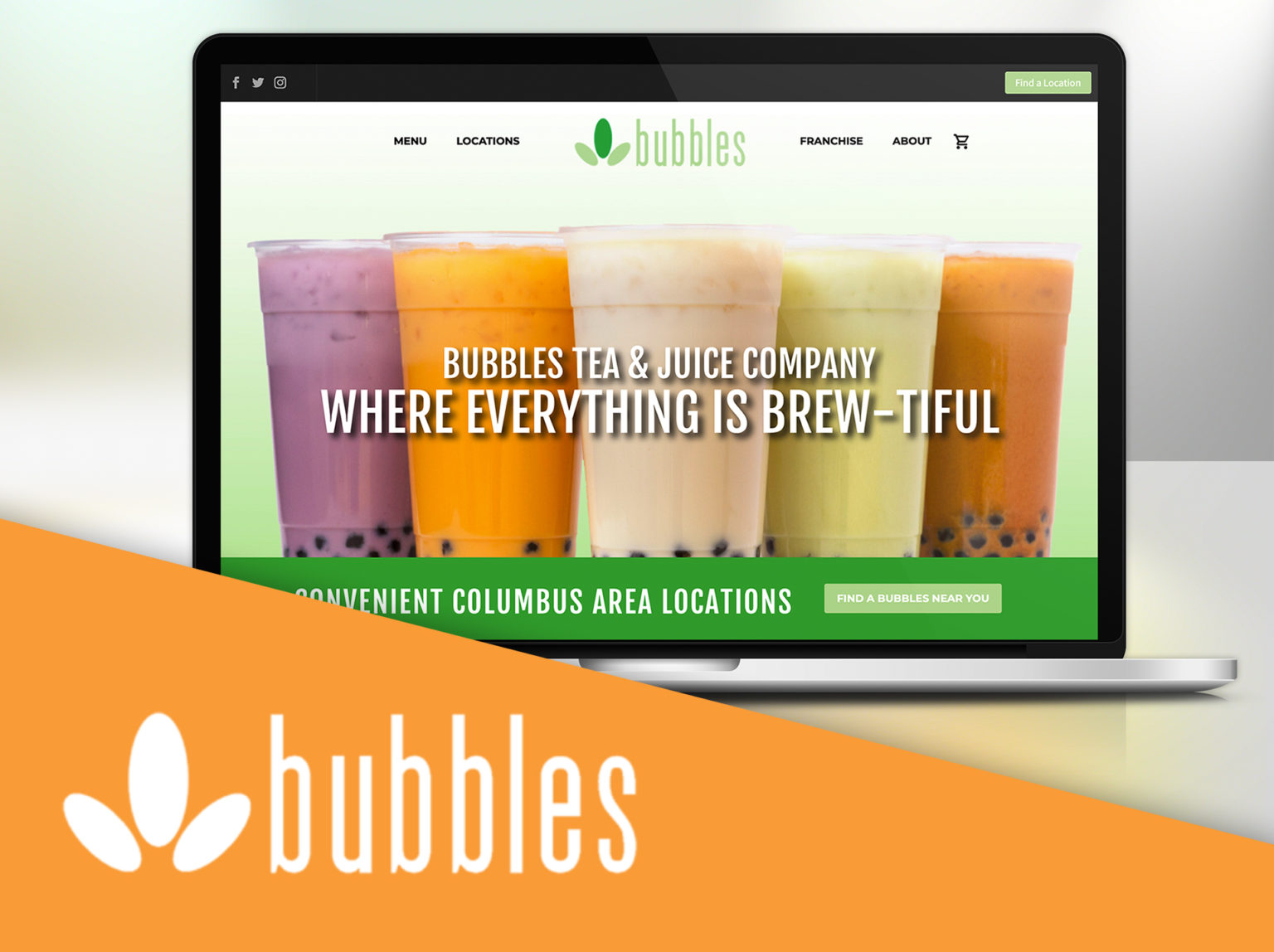 Bubbles Tea Company website
