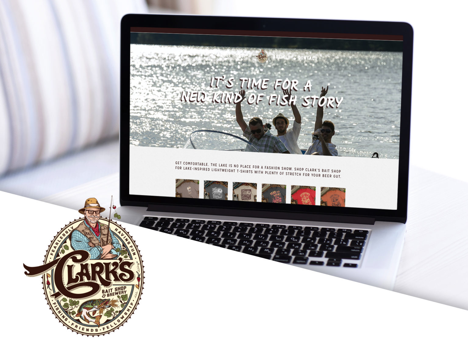 Clark's Bait Shop website