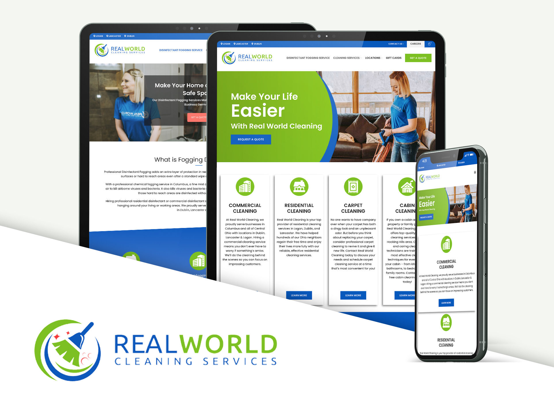 Real World Cleaning Services website