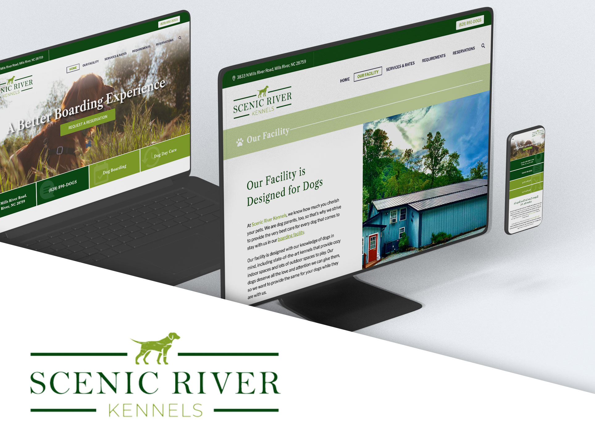 Scenic River Kennels website