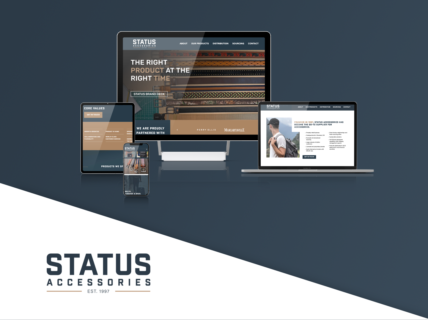 Status Accessories website