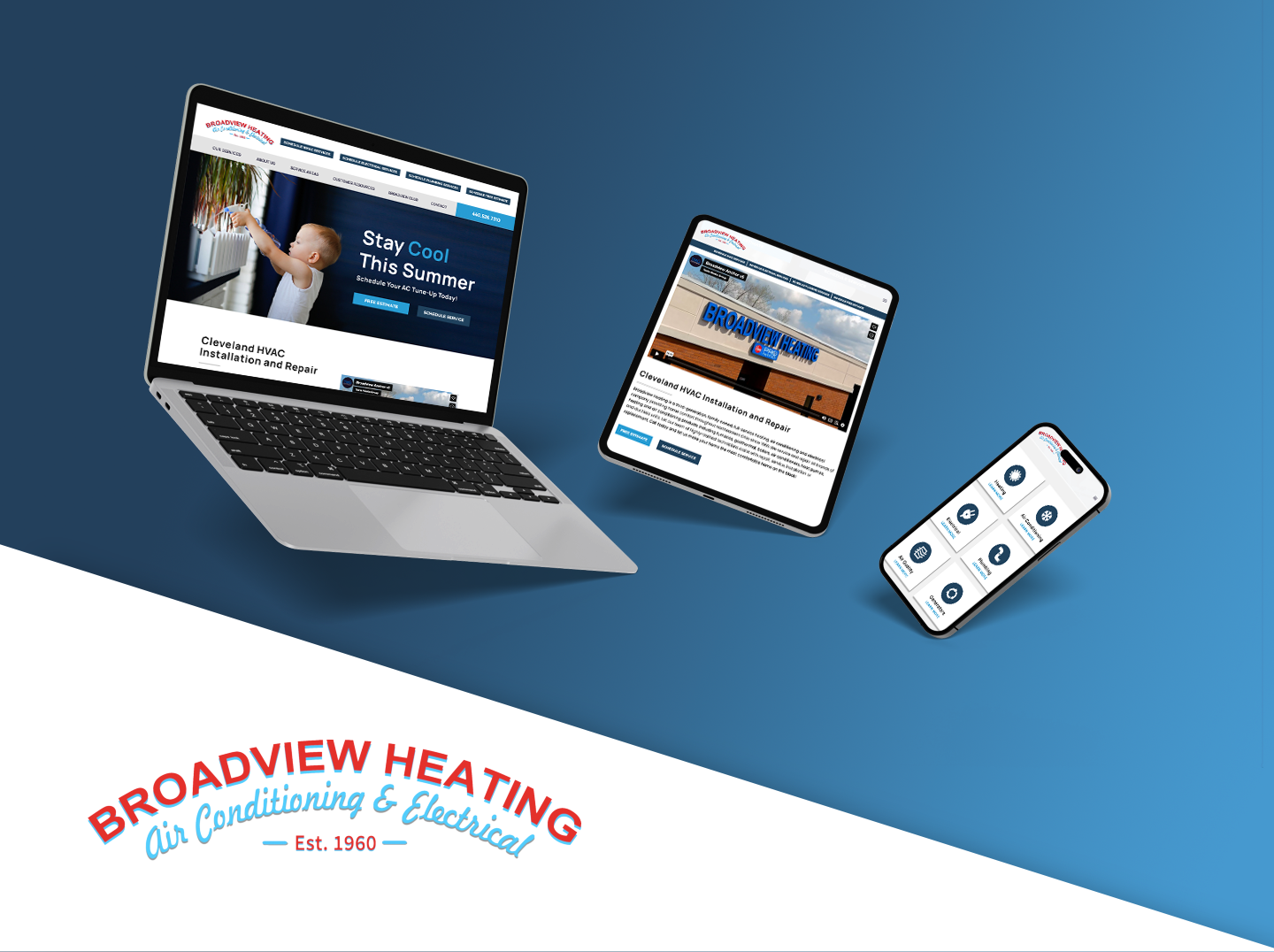 Broadview Heating website