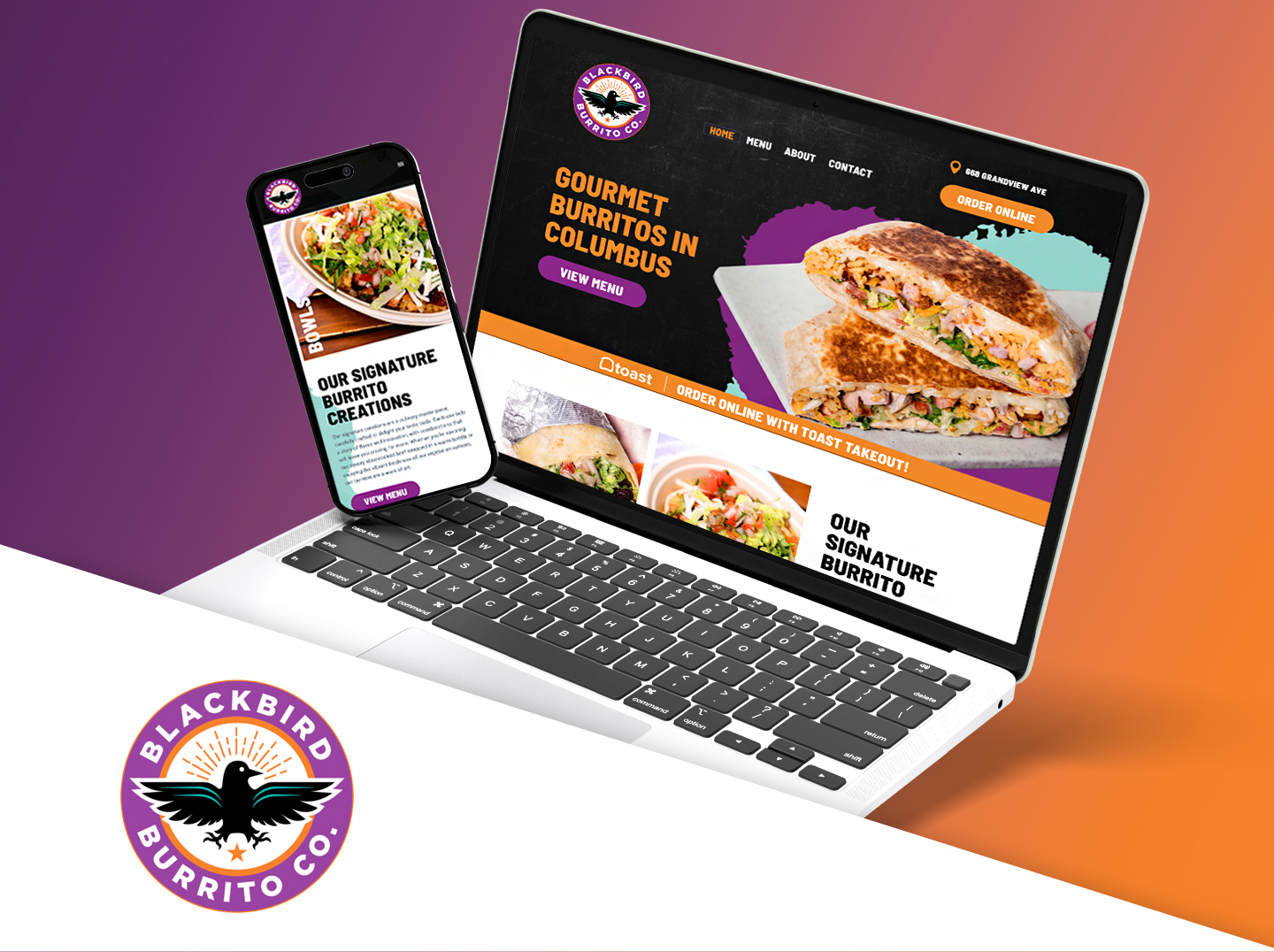 Blackbird Burrito Company website