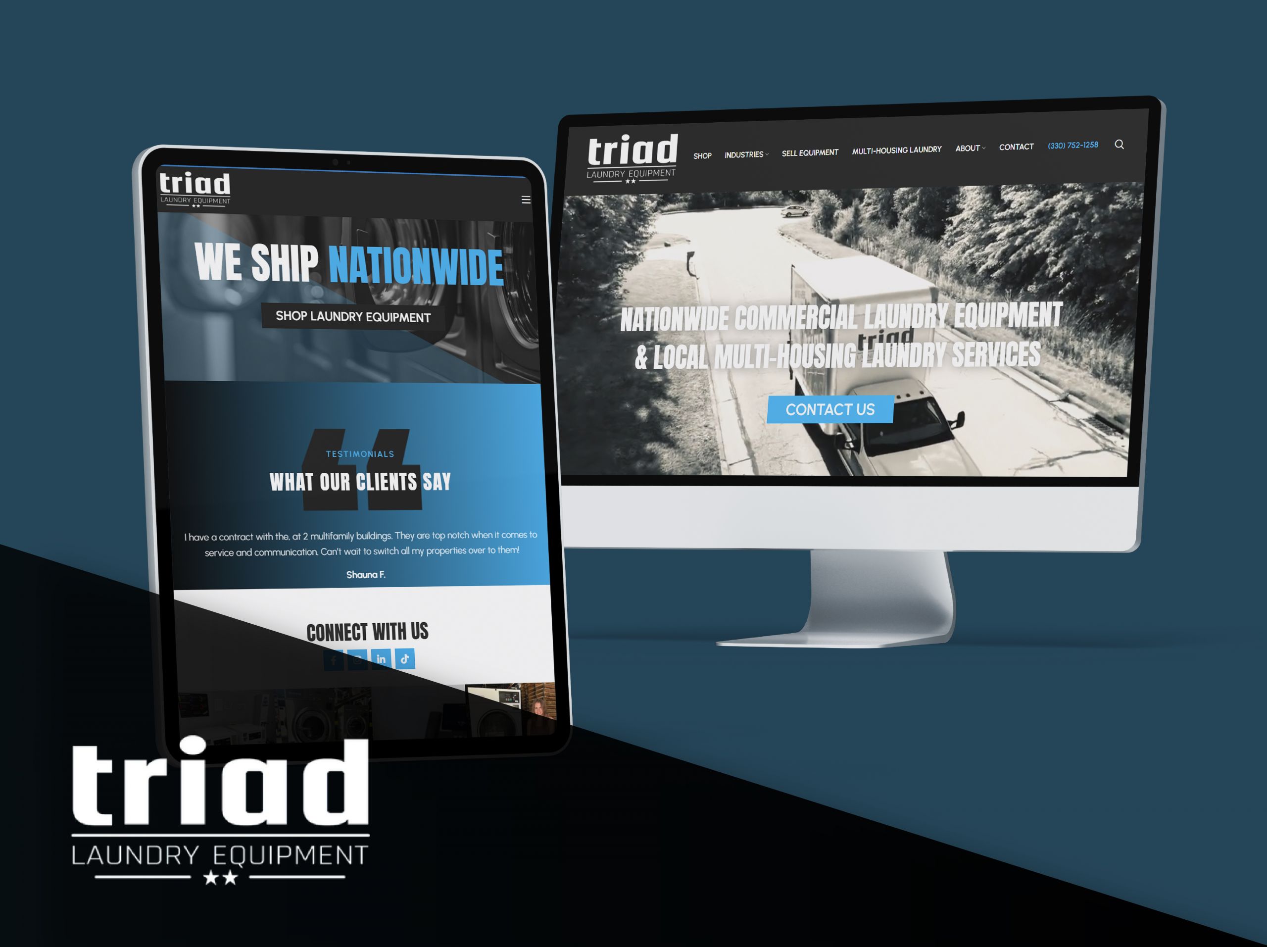 Triad Laundry website