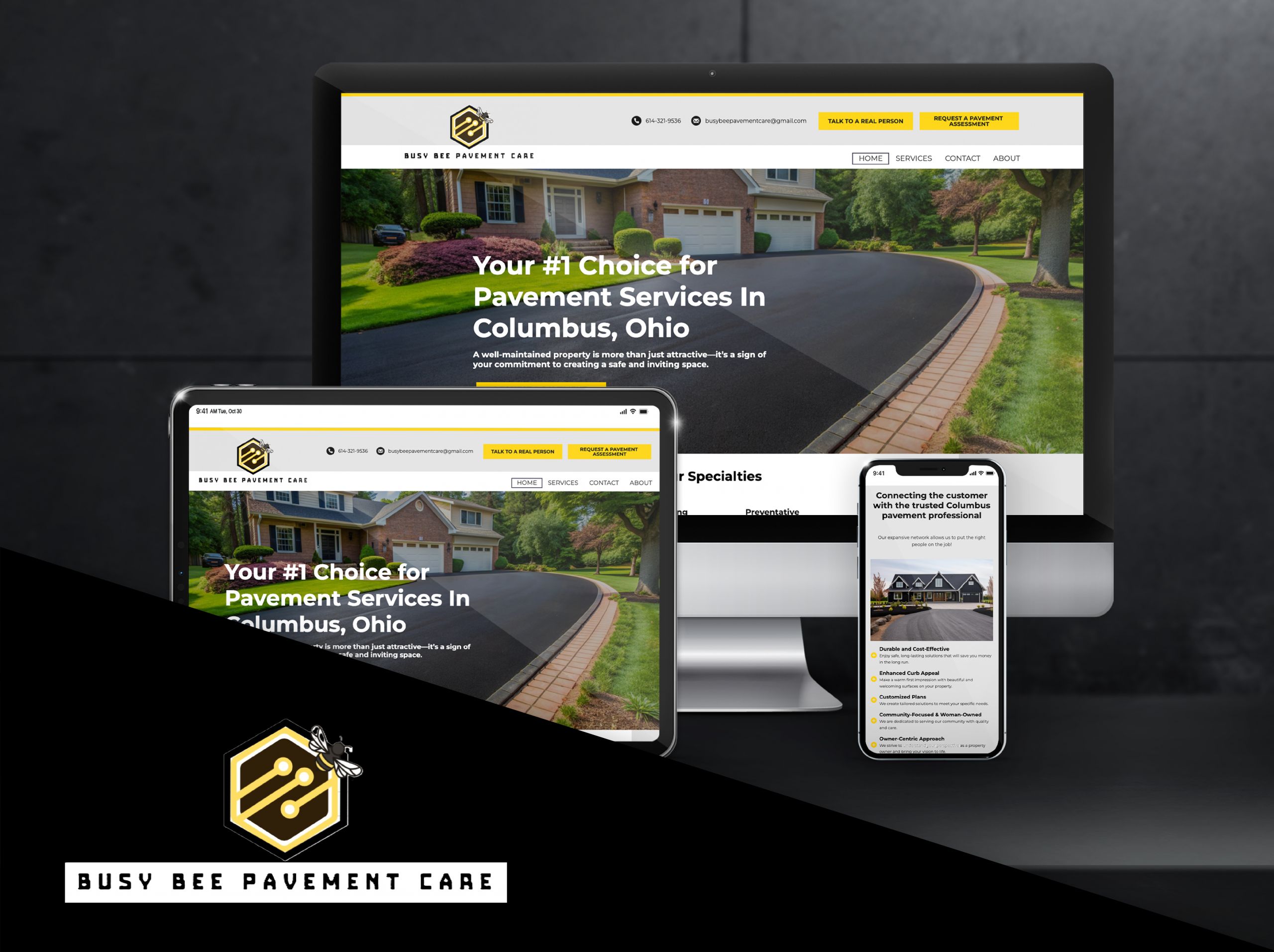 Busy Bee Pavement Care website