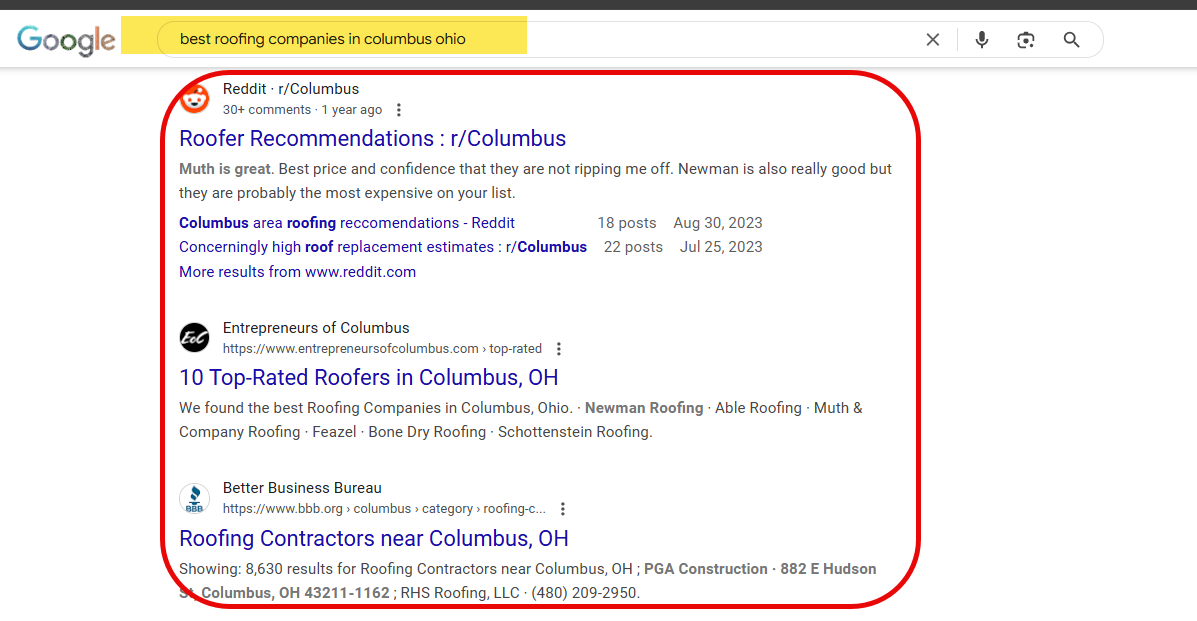 Directories Roofing Companies