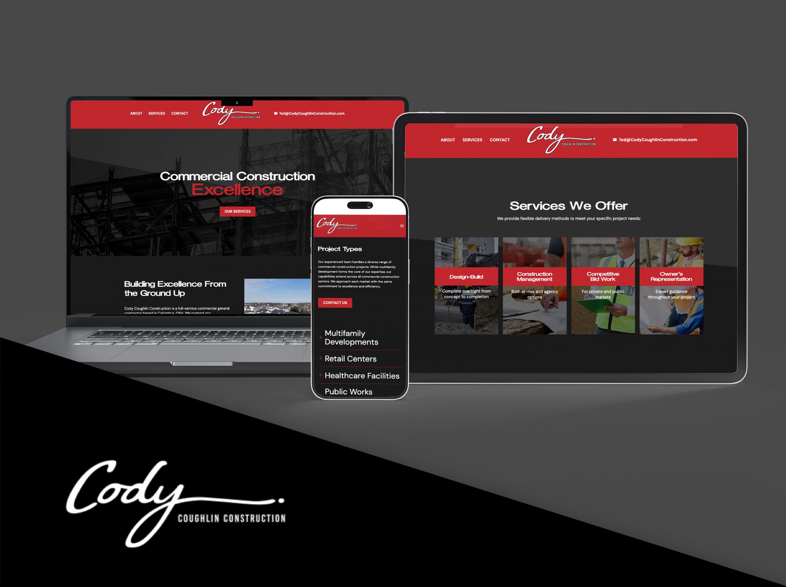 Cody Coughlin Construction website