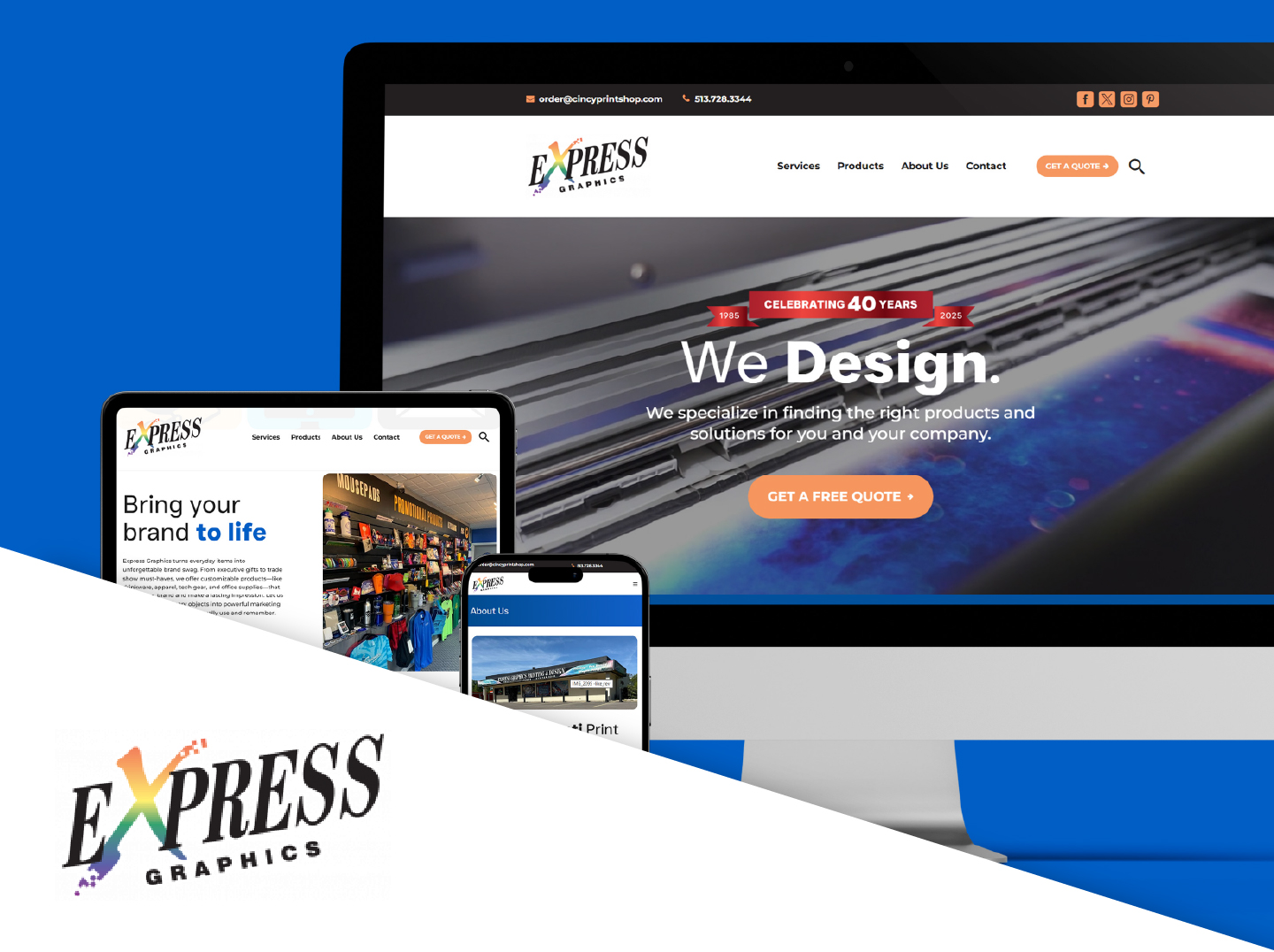 Express Graphics website