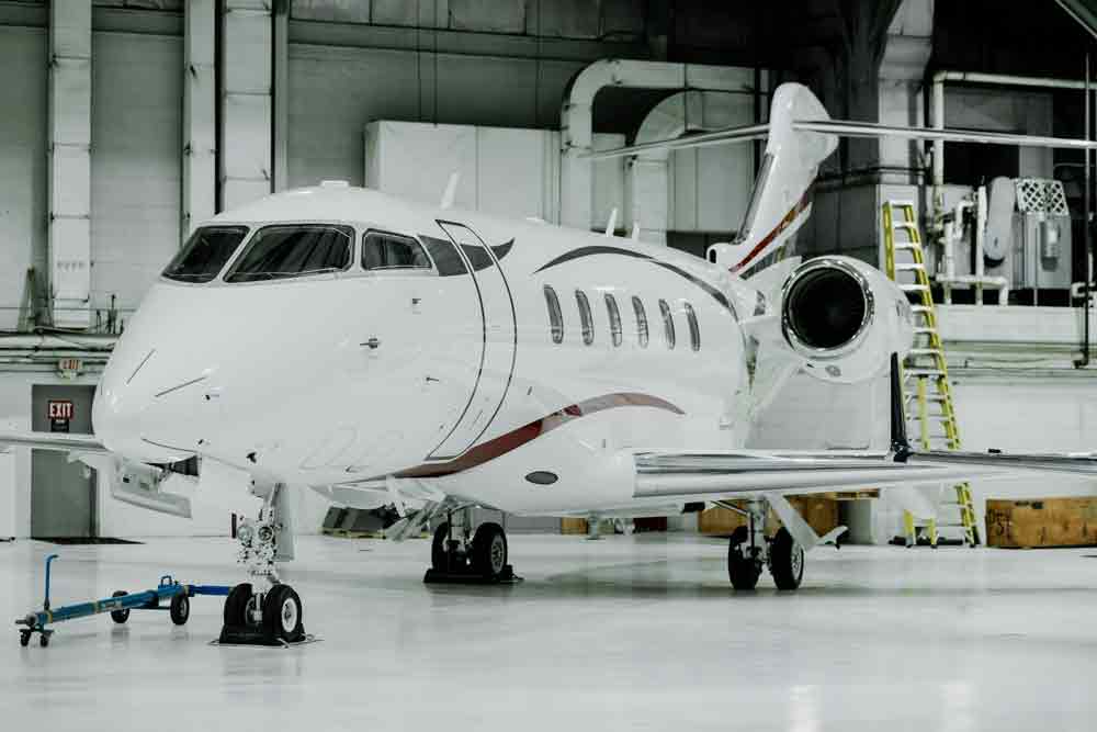 Private Plane Photography Private plane in hanger