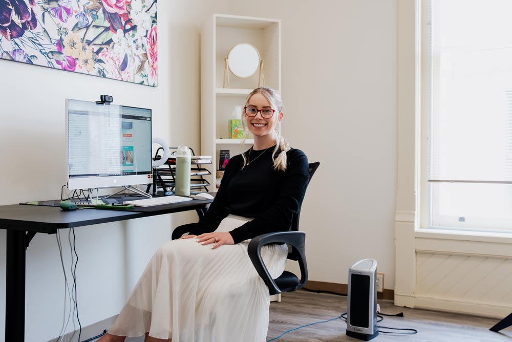 The Media Captain Employee working at desk The Media Captain Employee working at desk