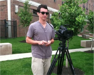 2010-first-video-shoot Jason filming promotional videos for TMC's website